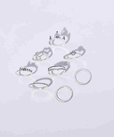 Anillos con corazón - 8 Piezas (swring18200901430)