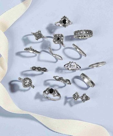 Anillos de piedras preciosas de imitación - 15 Piezas (swring18210111938)