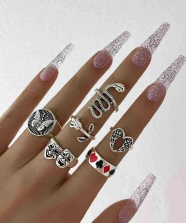 Anillo de decoración de mariposa - 6 Piezas (rw2108198962073792)