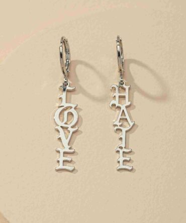Zarcillos con letra (swear18200814043)