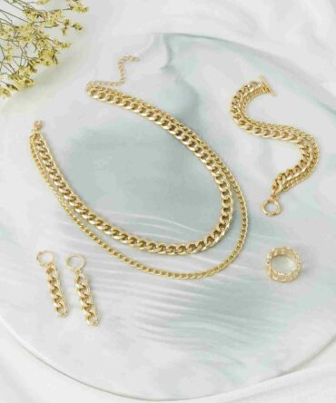 Set joya con diseño de cadena - 5 Piezas (sj2111026151581113)