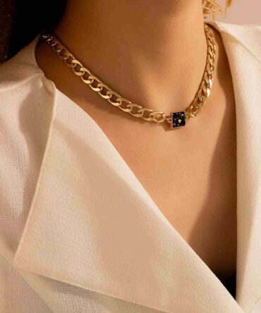 Collar con cadena geométrico (swneck18200922060)
