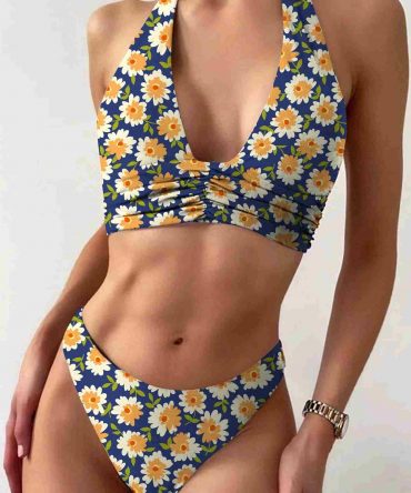 Traje de baño halter floral (sw2107019109586009)
