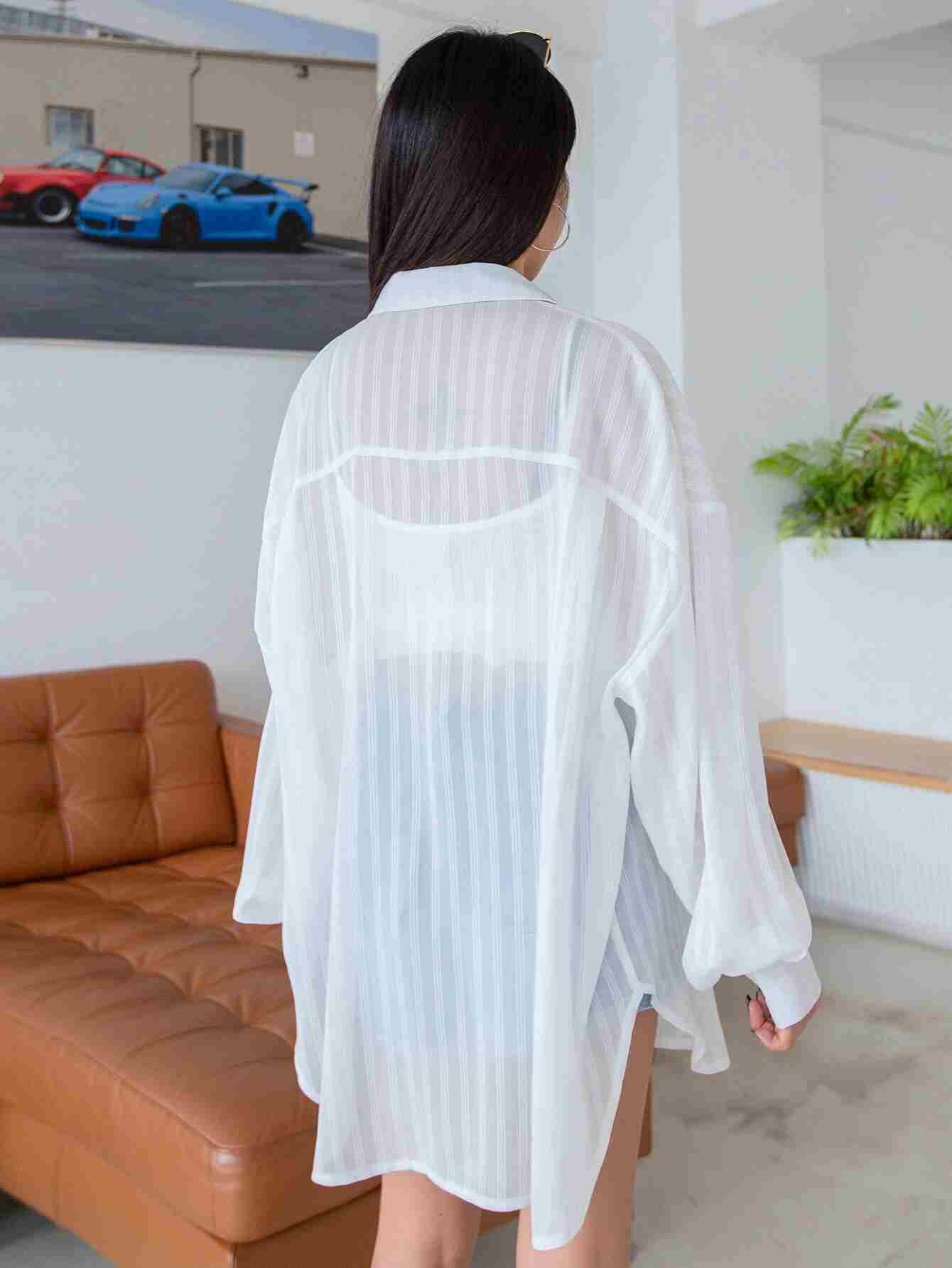 Blusa con hombros caídos sin camisola (sw2111094712712727) - Imagen 2