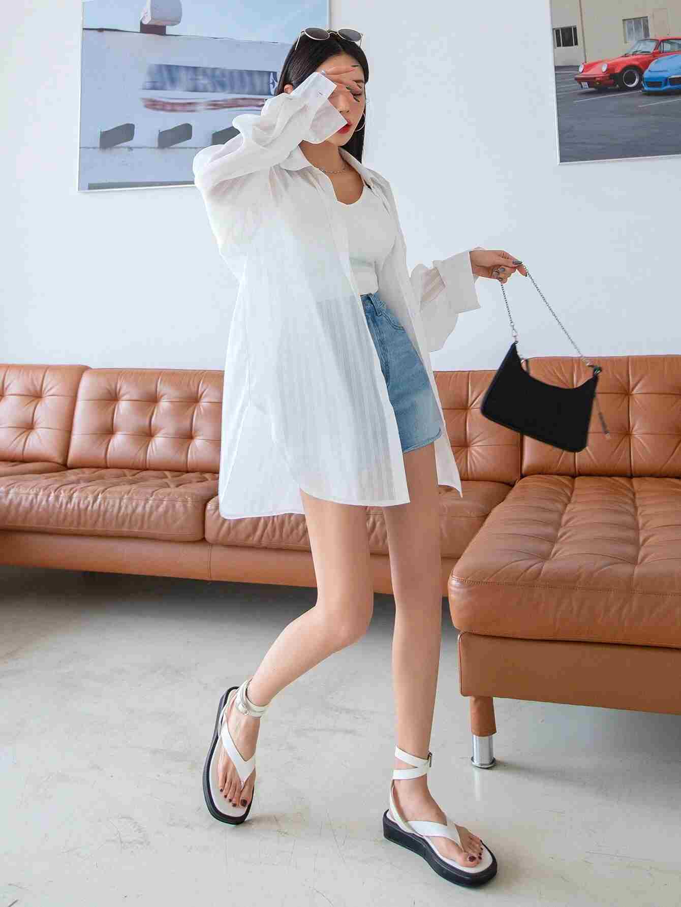 Blusa con hombros caídos sin camisola (sw2111094712712727) - Imagen 6