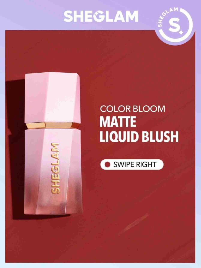 SHEGLAM - Color Bloom Liquid Blush Matte Finish-Swipe Right (sbbeauty31210604833)