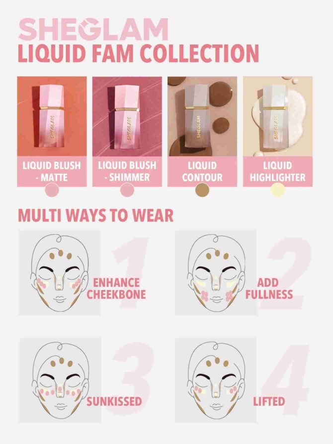SHEGLAM - Color Bloom Liquid Blush Matte Finish-Swipe Right (sbbeauty31210604833) - Imagen 7