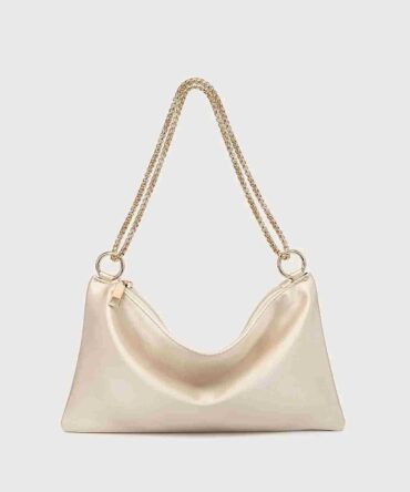 Bolso cuadrado de satén minimalista (sg2204032303528615)