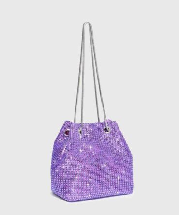 Bolso cubo mini con diseño de diamante brillos de imitación (sg2204263660820377)