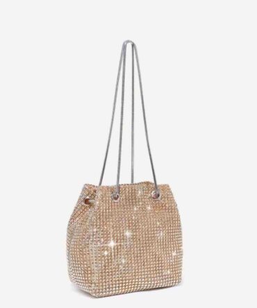 Bolso cubo mini con diseño de diamante brillos de imitación (sg2204263660895149)