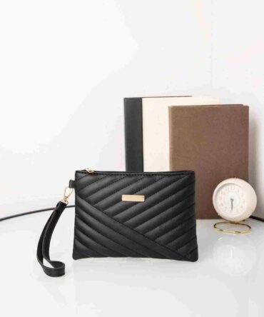 Bolso cuadrado guateado con diseño metal geométrico (sg2208304452442614)