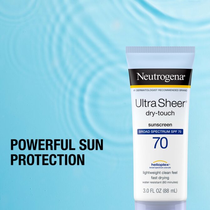 Neutrogena - Ultra Sheer Dry-Touch protector solar en crema FPS 70 - Imagen 6