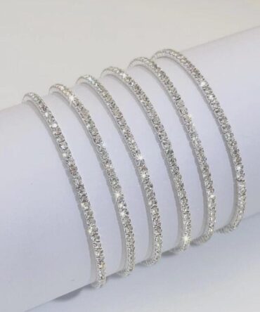 Pulseras decorativas de diamante de imitación - 6 Piezas (sj2306033733144102)