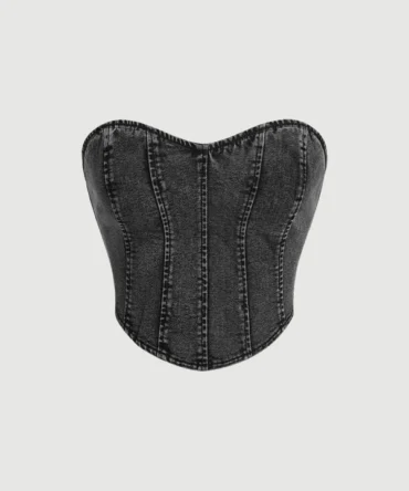 Top bandeau unicolor mezclilla (sw2212078694229833)