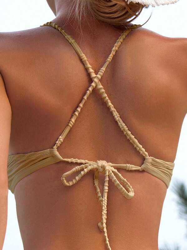 Traje de baño con cordón delantero y cordón lateral (sz2306204971510021) - Imagen 3