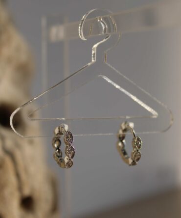 .Silver cute earrings (mfw0061-2)