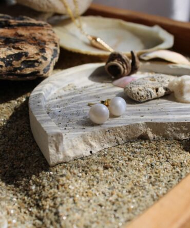 .Zarcillos perla cultivada (MFW0110-2)