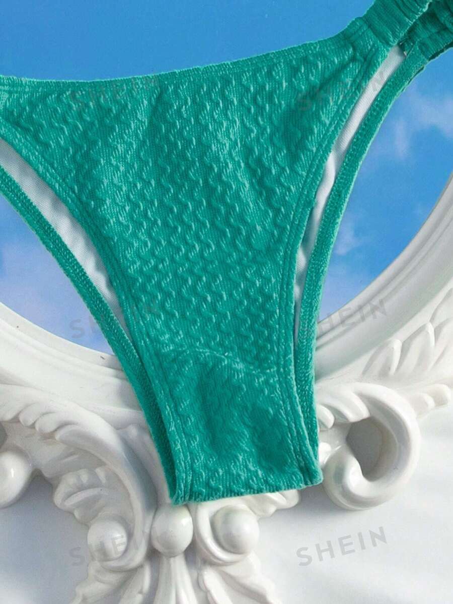 Traje de baño con copa triangular texturizada (sz2309218222891191) - Imagen 3
