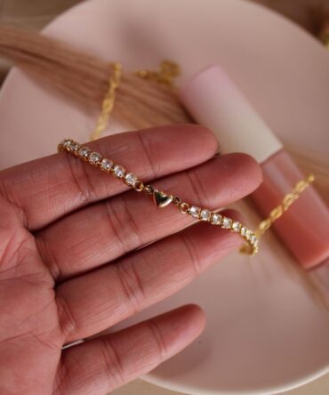 .Mini heart choker brillos (MFW0134-2)