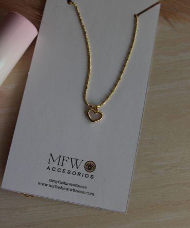 .Nacar heart necklace (MFW0136-2)