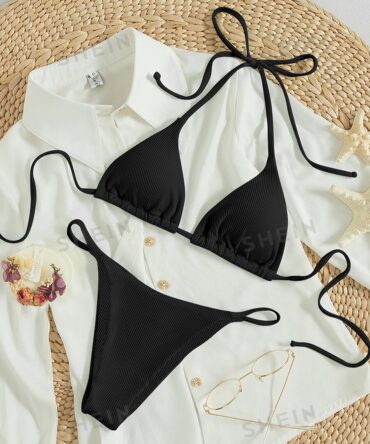 Traje de baño canalé triángulo halte (sw2204228639623600)