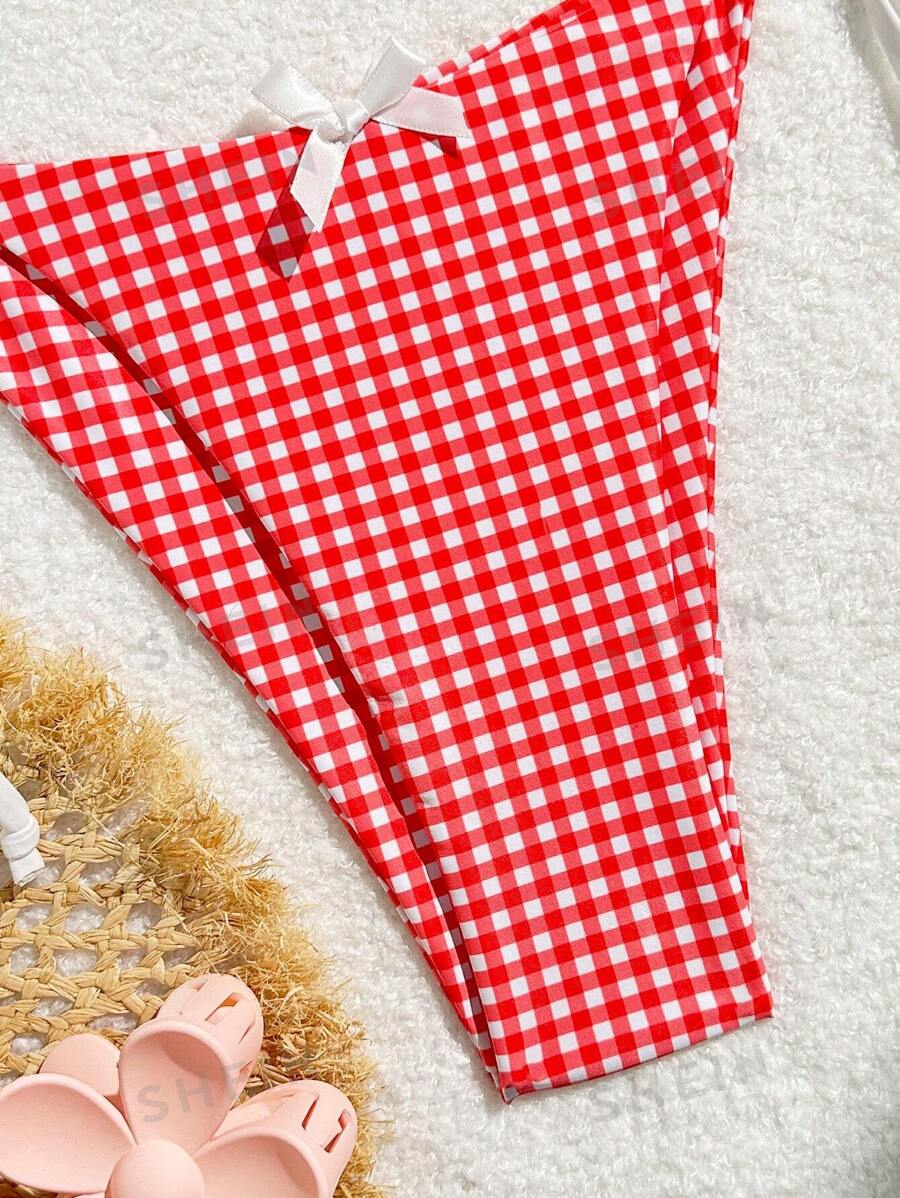 Traje de baño con cuello halter en V (sz2401319512203360) - Imagen 4