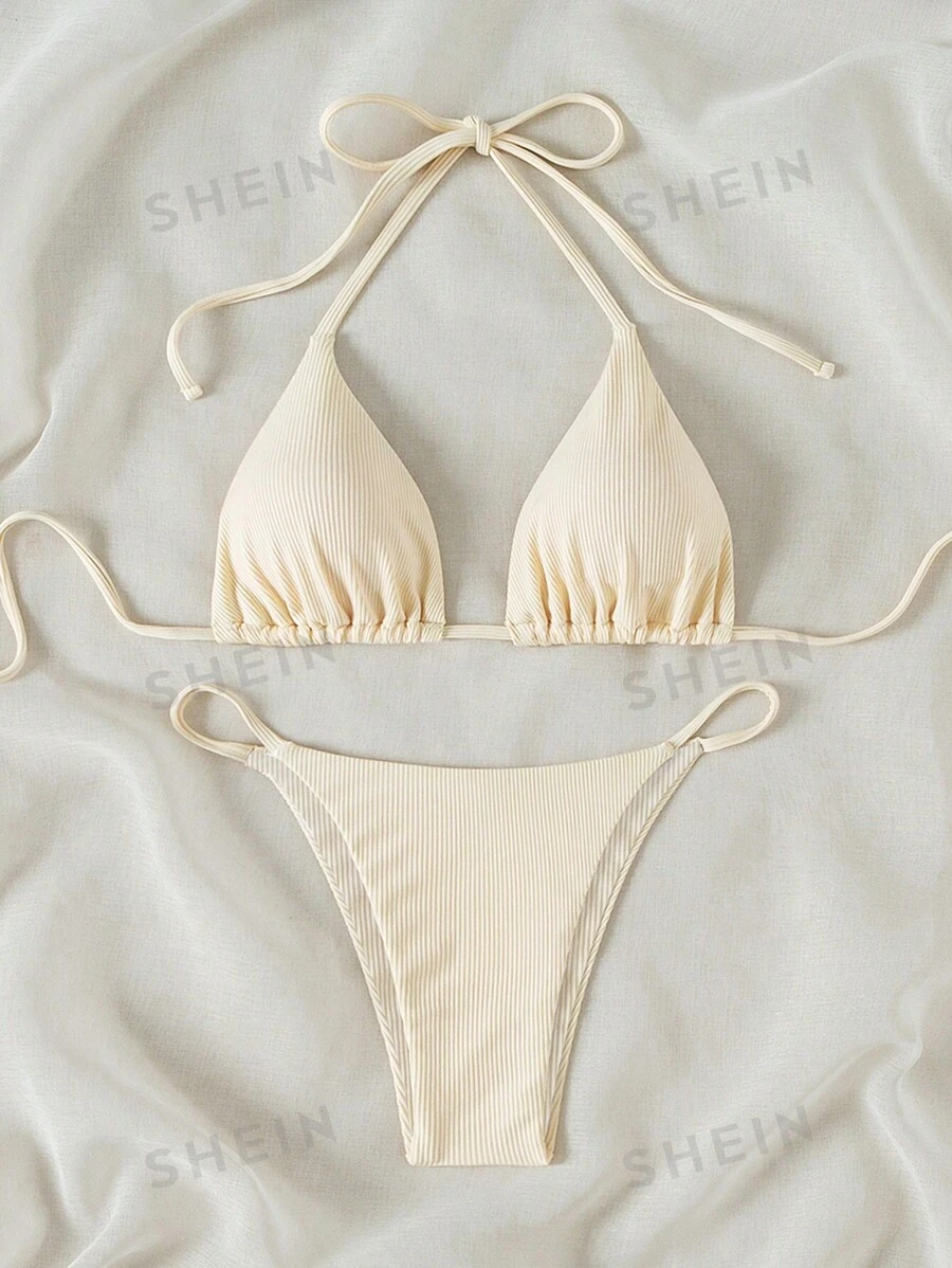 Traje de baño con cuello halter en V (sz2402206988559855) - Imagen 2