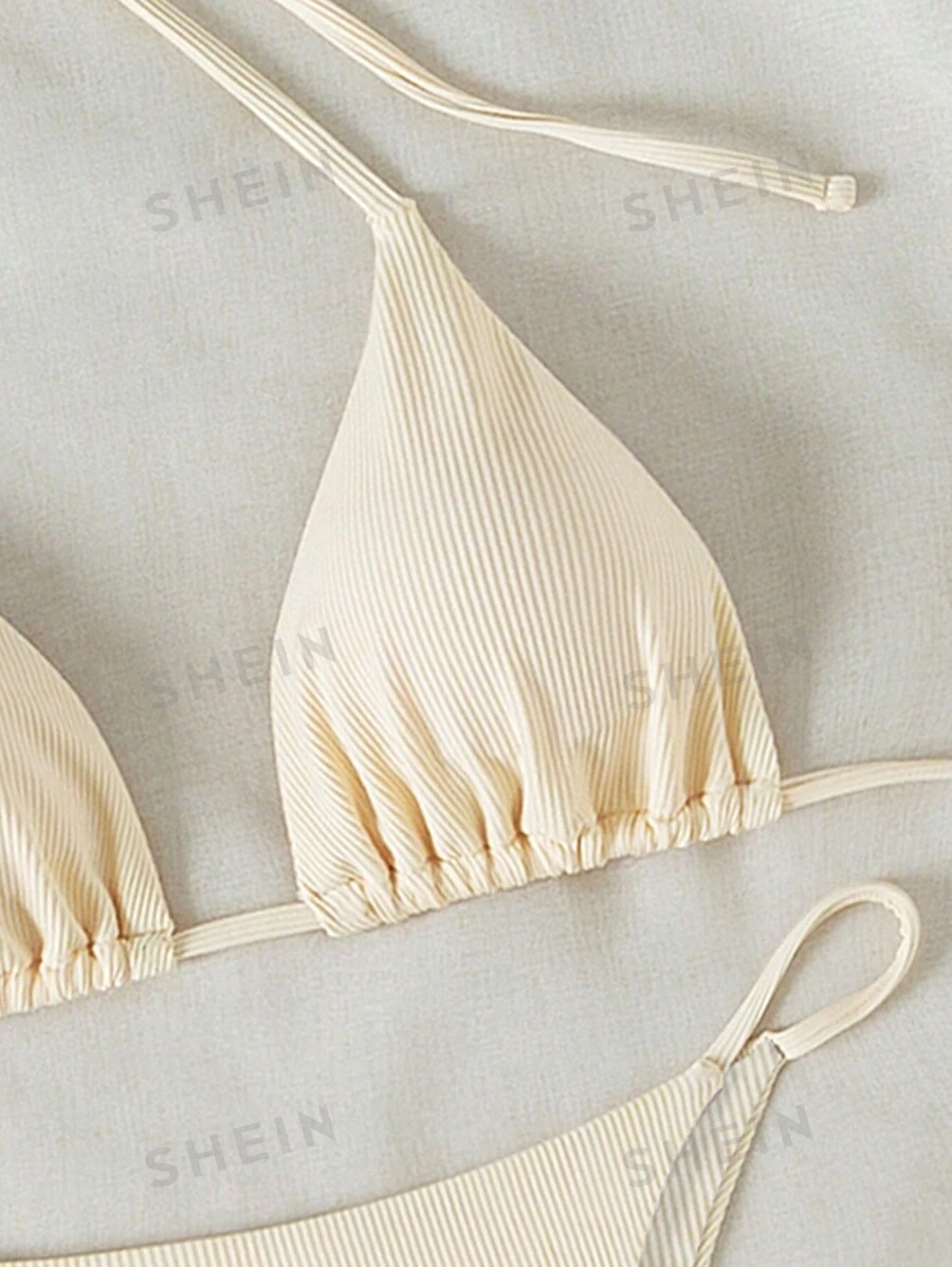 Traje de baño con cuello halter en V (sz2402206988559855) - Imagen 5