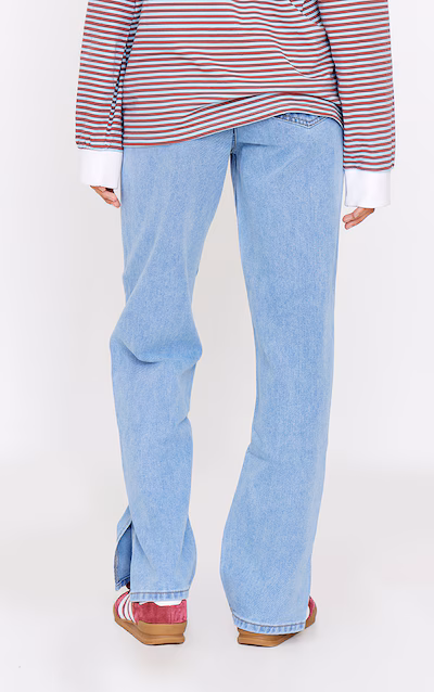 Jeans azules con abertura en el dobladillo (PLT0000040) - Imagen 2