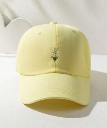 Gorra amarilla con margarita bordada (sc2201080475444094)