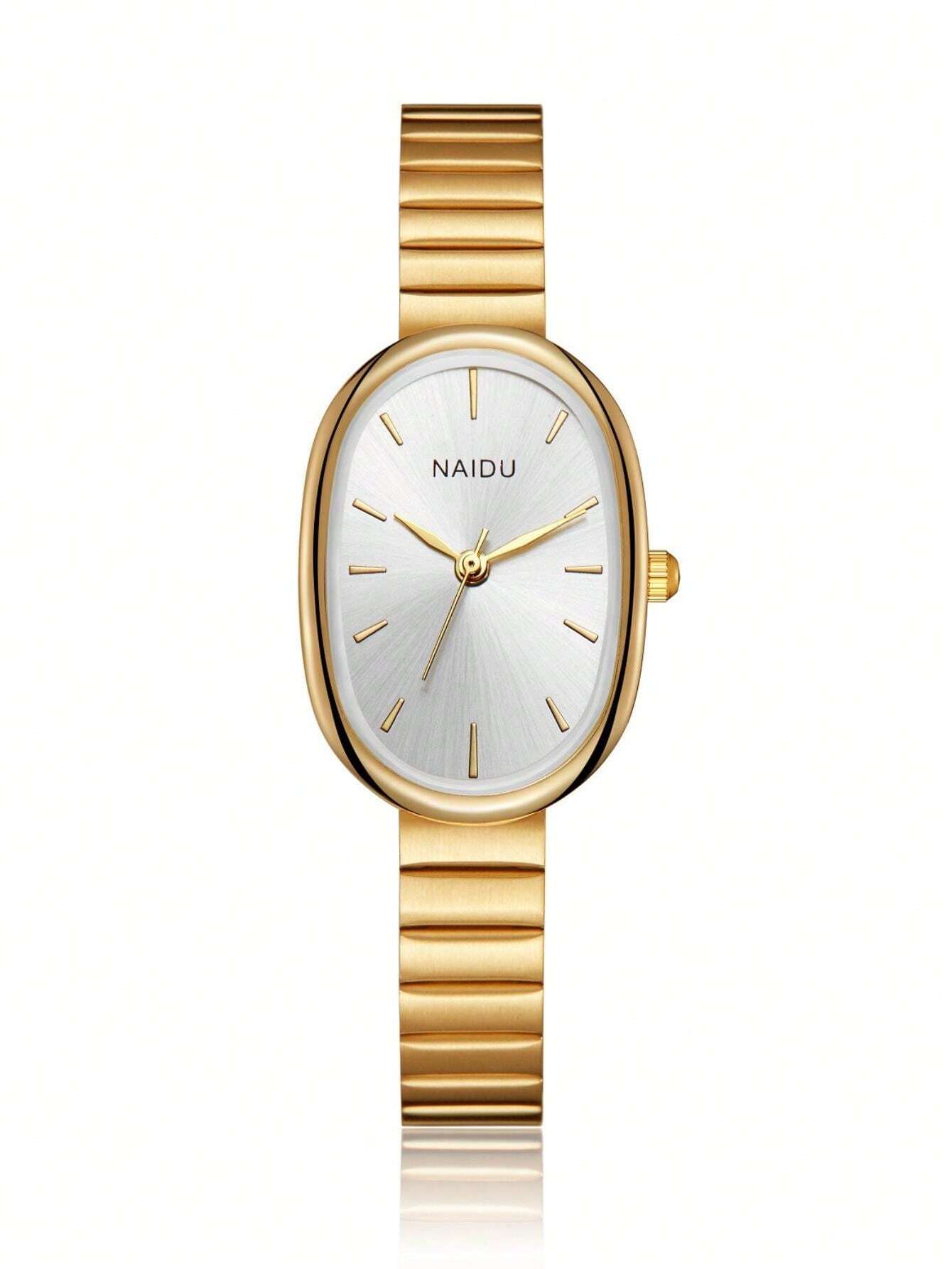 Reloj de pulsera ajustable de acero inoxidable en color dorado (sj2410191778252811) - Imagen 3