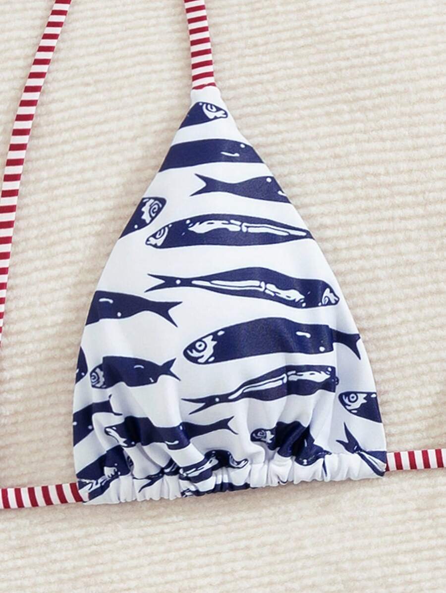 Traje de baño con estampado de pez (sz25060777802857217) - Imagen 4