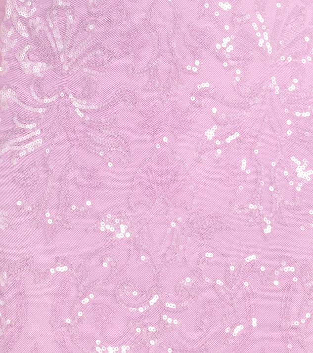 Vestido de lentejuelas con abertura y cordones (wndsr9580) - Imagen 3