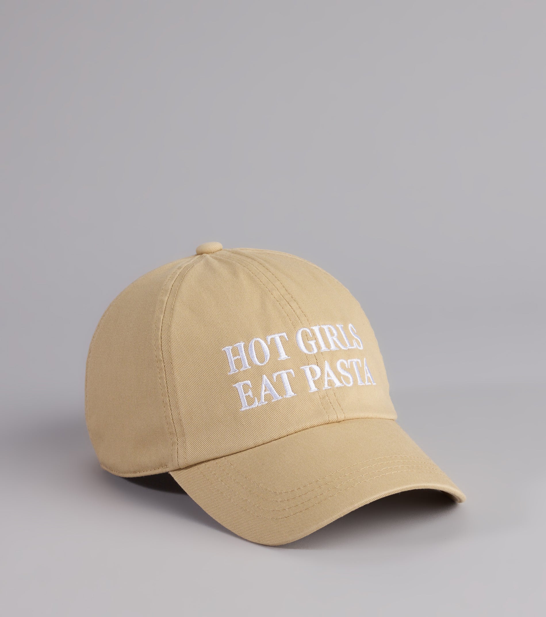 «Hot Girls Eat Pasta» gorra en color nude (wndsr9597)