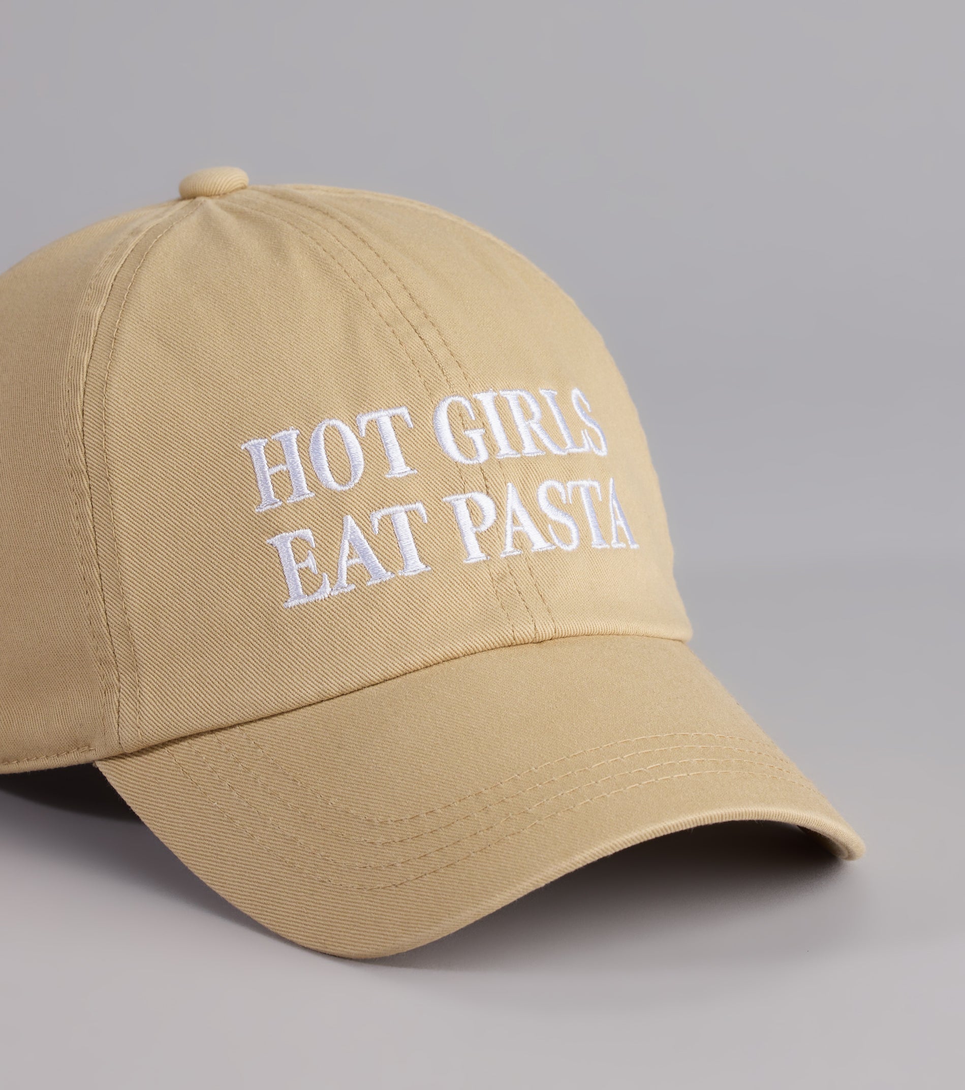 «Hot Girls Eat Pasta» gorra en color nude (wndsr9597) - Imagen 2