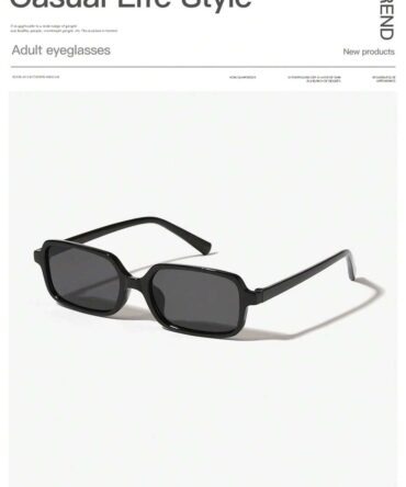 Lentes rectangulares con marco negro y cristal negro (sc260331210521107419046-2)