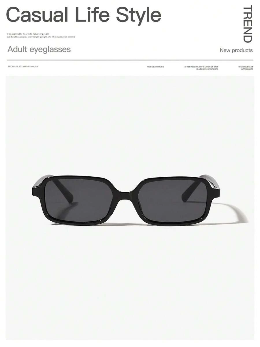 Lentes rectangulares con marco negro y cristal negro (sc260331210521107419046-2) - Imagen 2