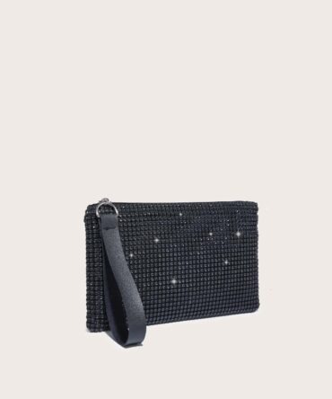Bolso Negro de mano de forma cuadrada (sg2212163944903224)