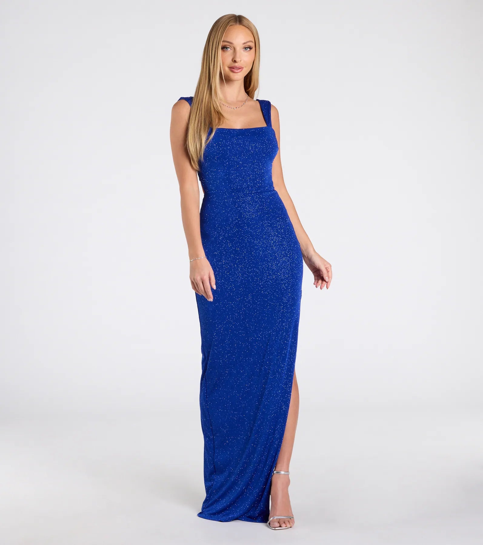 Vestido brillante en color Azul (wndsr9639)