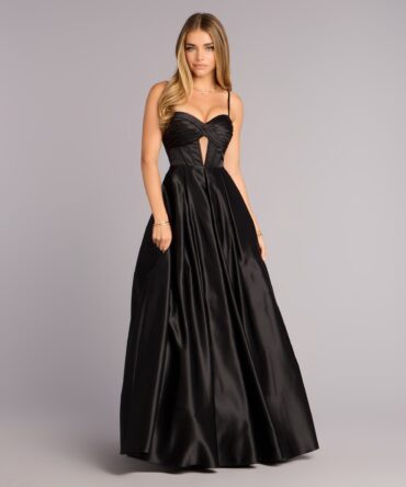 Satin Corset A-Line Gown (wndsr9641)